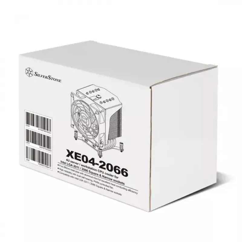 Oro aušintuvas Sidabrinėstone XE04-2066 Juoda Sidabrinė 6.8 mmH2O Dual ball bearing