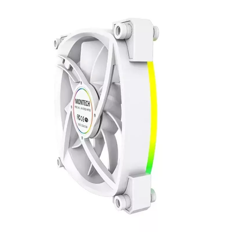 Ventiliatoriaus modulis Montech AX120 PWM 120mm 12V 3-pin 4-pin White