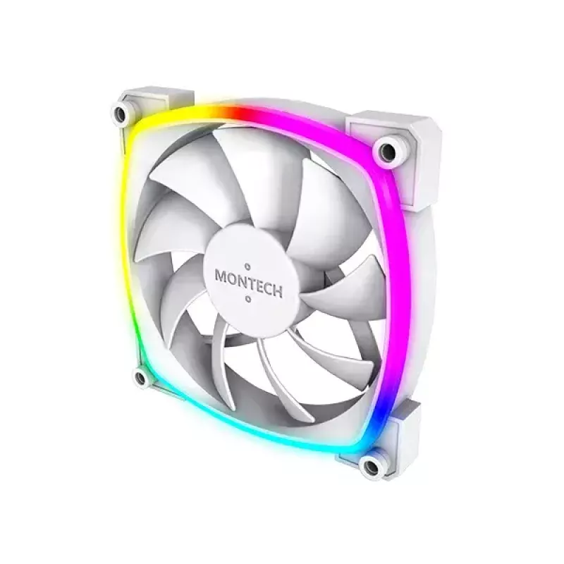 Ventiliatoriaus modulis Montech AX120 PWM 120mm 12V 3-pin 4-pin White