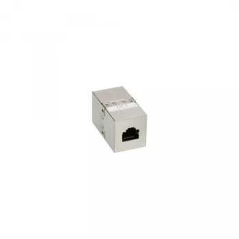 InLine Cat.6 adapteris, visiškai ekranuotas metalinis 2x RJ45 jungtis (kištukinis-kištukinis) tiesioginis