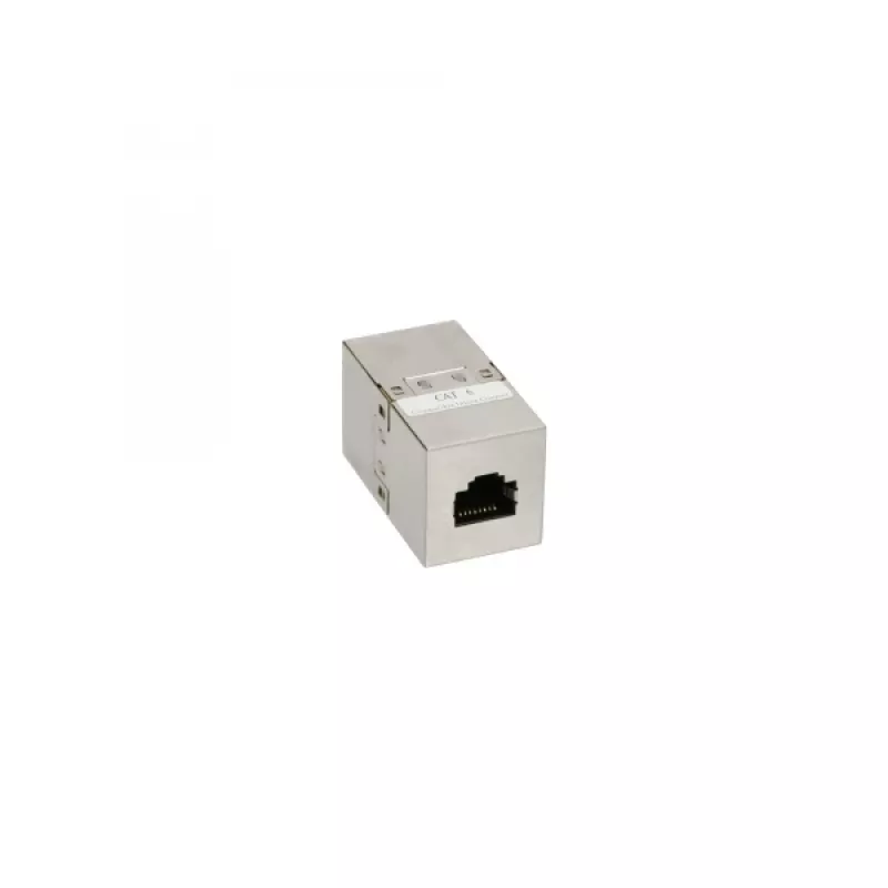 InLine Cat.6 adapteris, visiškai ekranuotas metalinis 2x RJ45 jungtis (kištukinis-kištukinis) tiesioginis