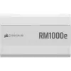 Maitinimo blokas CORSAIR RMe Series RM1000e — 1000 W, ATX 3.1, 80 PLUS Gold, pilnai modulinis, baltas, 120 mm ventiliatorius