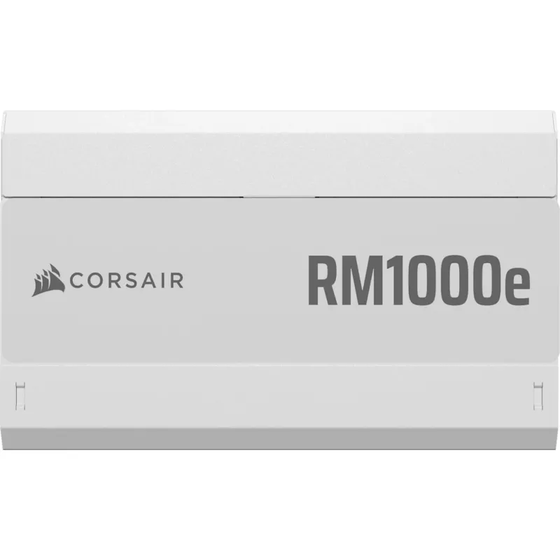 Maitinimo blokas CORSAIR RMe Series RM1000e — 1000 W, ATX 3.1, 80 PLUS Gold, pilnai modulinis, baltas, 120 mm ventiliatorius