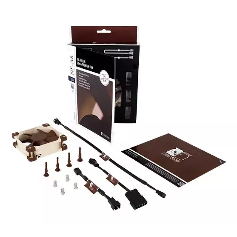 Ventiliatorius Noctua NF-A8 ULN — 80 mm korpuso ventiliatorius, 12 V, 1100–1400 RPM, 34,8 m³/h, 0,6 W, 6,5–10,4 dB
