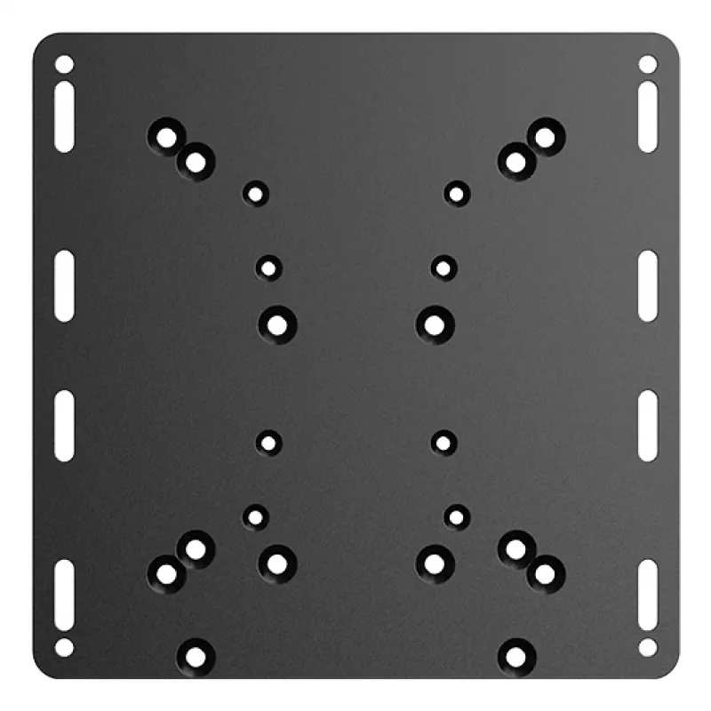Moza Racing Flight Support Plate, Flight base mount adapter, Juoda, Plienas, MOZA Flight Base, MOZA throttle, 220 mm, 220 mm
