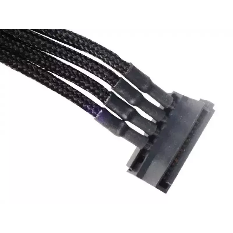 Kabelis Sidabrinėstone SST-PP07-BTSB 0,3 m Molex 4 kontaktų į 4xSATA