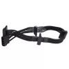 Kabelis Sidabrinėstone SST-PP07-BTSB 0,3 m Molex 4 kontaktų į 4xSATA