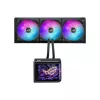Skysčio aušinimo sistema ASUS ROG Ryuo IV SLC 360 ARGB — 120 mm ventiliatoriai, 360 mm radiatorius, juoda