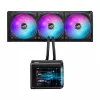 Skysčio aušinimo sistema ASUS ROG Ryuo IV SLC 360 ARGB — 120 mm ventiliatoriai, 360 mm radiatorius, juoda