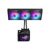Skysčio aušinimo sistema ASUS ROG Ryuo IV SLC 360 ARGB — 120 mm ventiliatoriai, 360 mm radiatorius, juoda