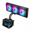 Skysčio aušinimo sistema ASUS ROG Ryuo IV SLC 360 ARGB — 120 mm ventiliatoriai, 360 mm radiatorius, juoda
