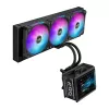 Skysčio aušinimo sistema ASUS ROG Ryuo IV SLC 360 ARGB — 120 mm ventiliatoriai, 360 mm radiatorius, juoda