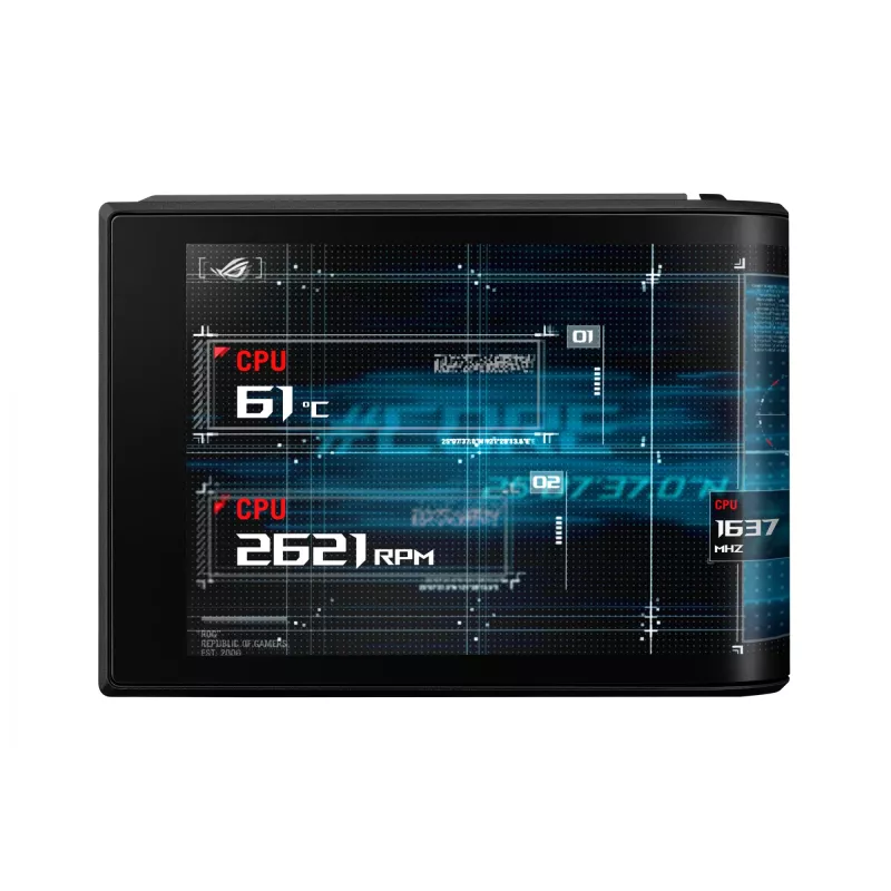 Skysčio aušinimo sistema ASUS ROG Ryuo IV SLC 360 ARGB — 120 mm ventiliatoriai, 360 mm radiatorius, juoda