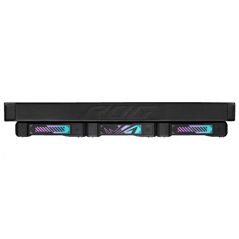 Skysčio aušinimo sistema ASUS ROG Ryuo IV SLC 360 ARGB — 120 mm ventiliatoriai, 360 mm radiatorius, juoda