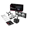 Skysčio aušinimo sistema ASUS ROG Ryuo IV SLC 360 ARGB — 120 mm ventiliatoriai, 360 mm radiatorius, juoda