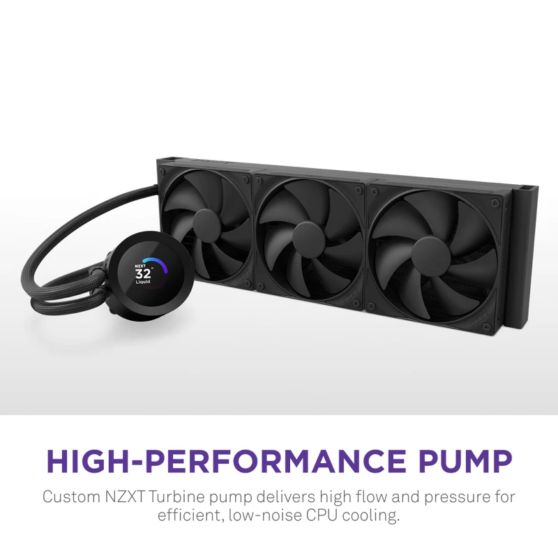 Viskas viename skysčio aušintuvas NZXT Kraken Plus 360 12 cm Juodas Fluid Dynamic Bearing