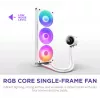 Viskas viename skysčio aušintuvas NZXT Kraken Plus 360 RGB White 500-2400 RPM