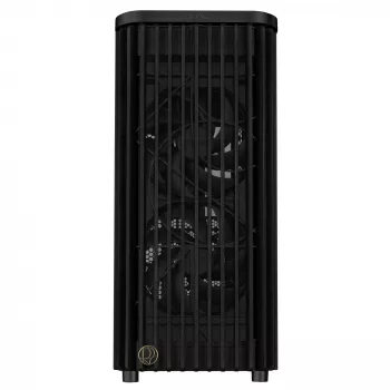 PC korpusas ASUS 90DC00M0-B39040, ATX palaikymas, juodas, priekyje 2×160 mm ventiliatoriai, gale 1×120 mm, 2×3,5 colio + 2×2,5 colio nišos, 2×USB 3.2 GEN1