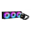 All-in-one liquid cooler ASUS TUF Gaming LC III 360 ARGB LCD — 360 mm radiatorius, 3x 120 mm ventiliatoriai, Socket AM5/AM4/LGA1700/LGA1200, Juoda