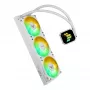 Universalus skysčio aušintuvas ASUS TUF Gaming LC III 360 ARGB White Edition — 360 mm, 120 mm ventiliatoriai, LGA1700/1200, AM4/AM5 palaikymas