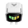 Universalus skysčio aušintuvas ASUS TUF Gaming LC III 360 ARGB White Edition — 360 mm, 120 mm ventiliatoriai, LGA1700/1200, AM4/AM5 palaikymas