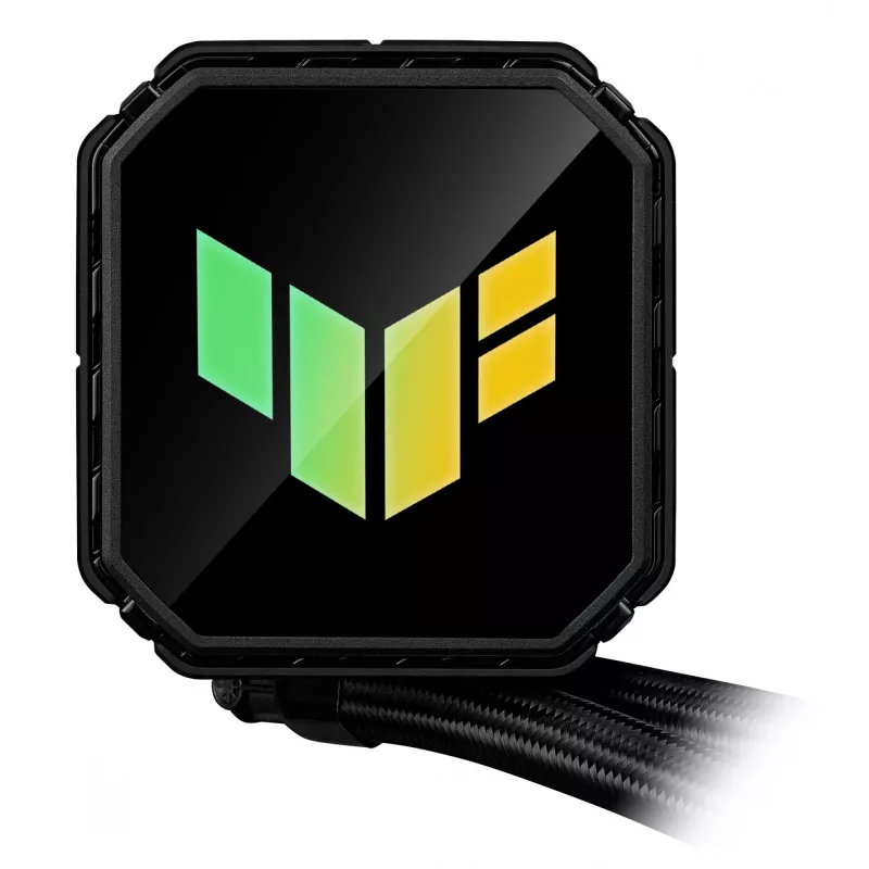 Viską viename skystas aušintuvas ASUS TUF GAMING LC III 360 ARGB — 120 mm ventiliatoriai, palaiko AM4/LGA1200/LGA1700/AM5, juoda