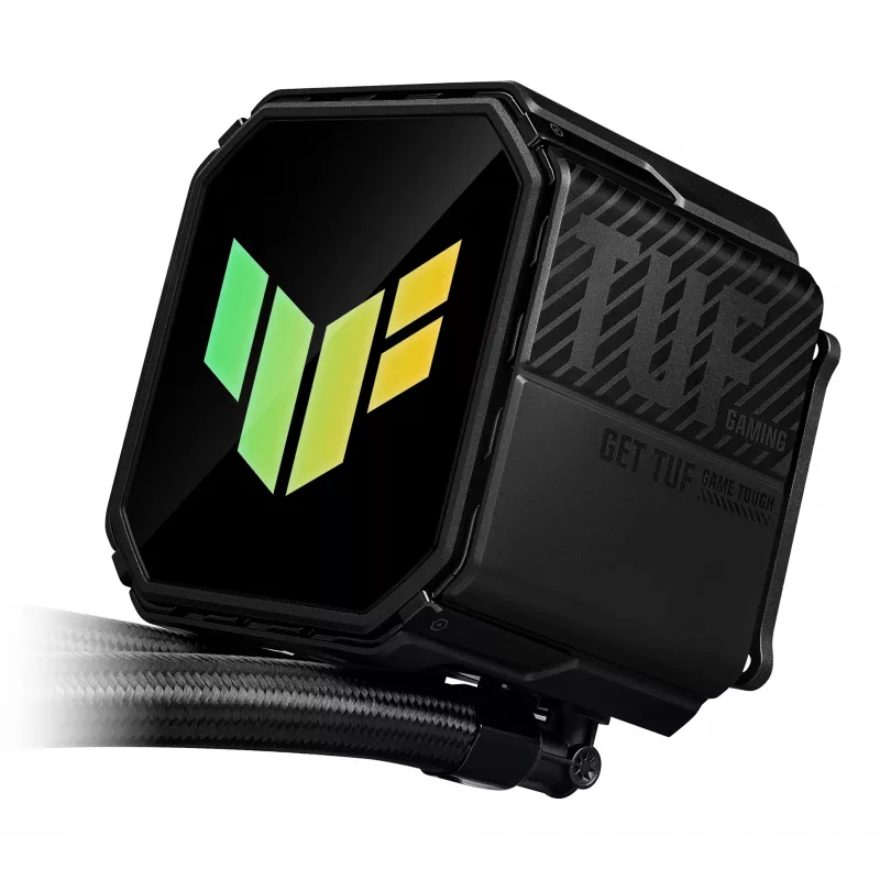 Viską viename skystas aušintuvas ASUS TUF GAMING LC III 360 ARGB — 120 mm ventiliatoriai, palaiko AM4/LGA1200/LGA1700/AM5, juoda
