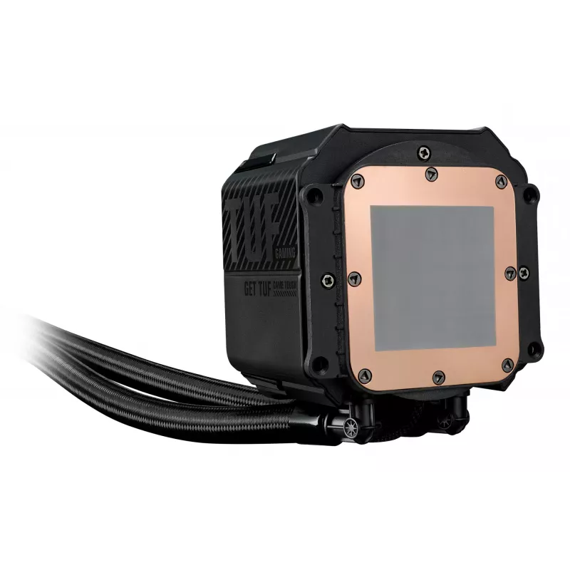 Viską viename skystas aušintuvas ASUS TUF GAMING LC III 360 ARGB — 120 mm ventiliatoriai, palaiko AM4/LGA1200/LGA1700/AM5, juoda