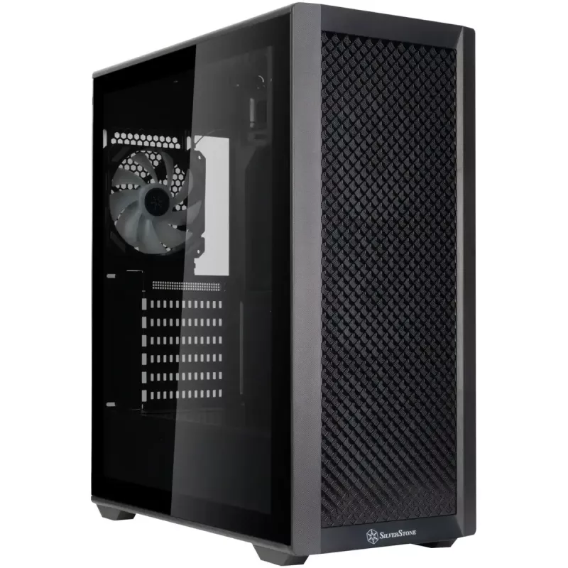 kompiuterio korpusas SidabrinėStone FARA 515FXR tower, juodas