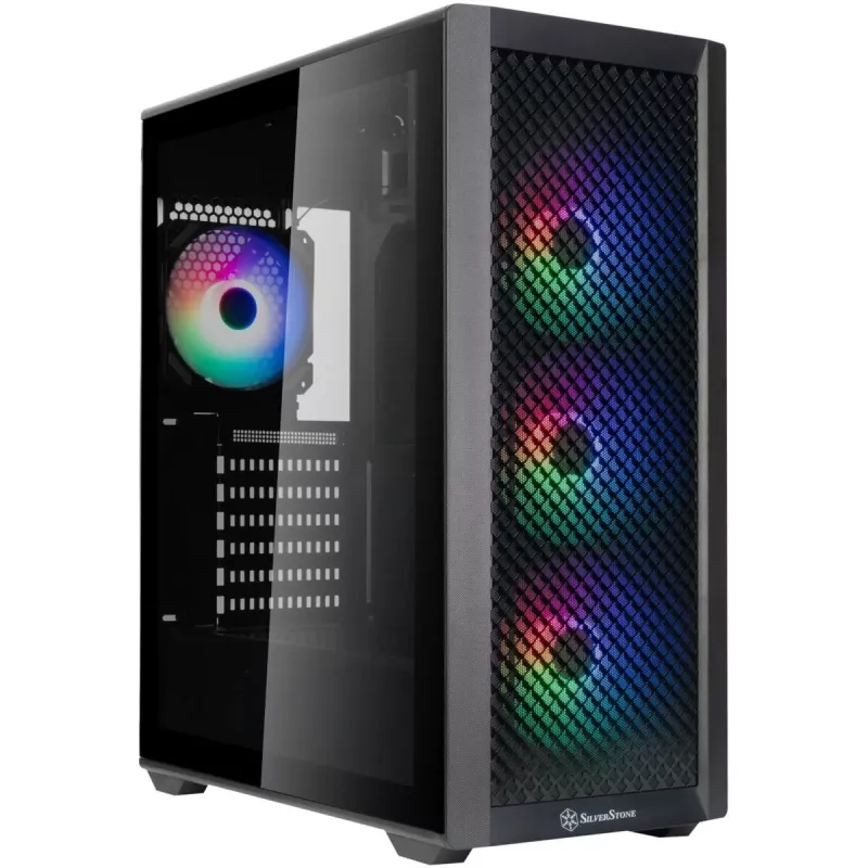kompiuterio korpusas SidabrinėStone FARA 515FXR tower, juodas
