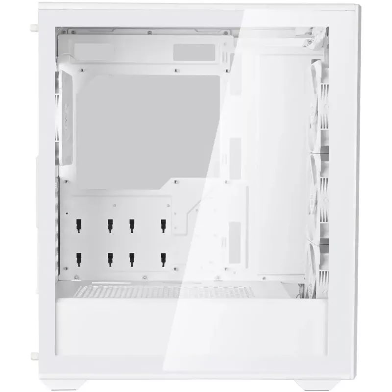 Tower korpusas SidabrinėSTONE FARA 515FXR (baltas) — midi bokšto korpusas, suderinamas su ATX / micro-ATX