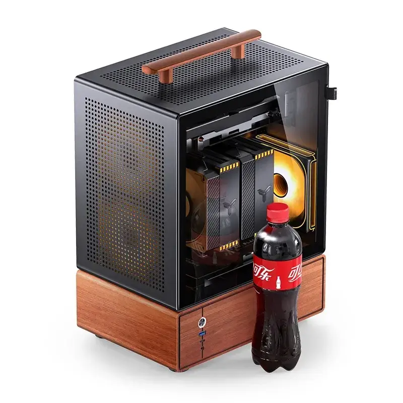 Kompiuterio korpusas Jonsbo T7 Midi-Tower mATX Grūdintas stiklas juodas