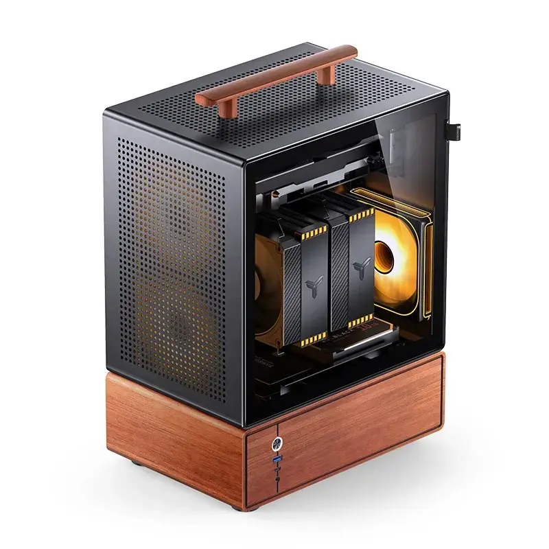 Kompiuterio korpusas Jonsbo T7 Midi-Tower mATX Grūdintas stiklas juodas