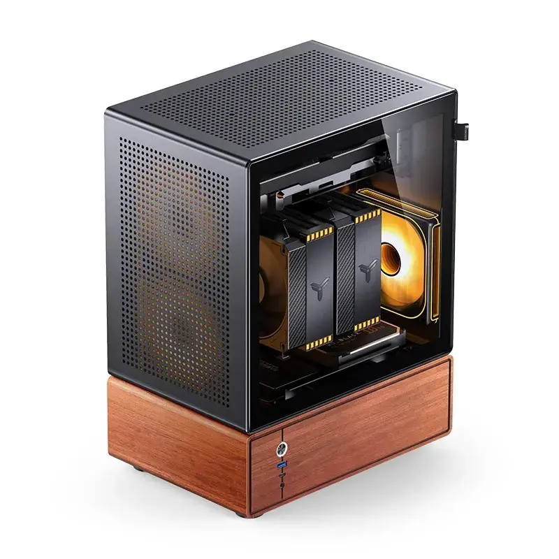 Kompiuterio korpusas Jonsbo T7 Midi-Tower mATX Grūdintas stiklas juodas