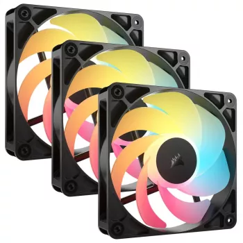 Aušinimo ventiliatorius CORSAIR RS120-R ARGB 120mm 3-pack, 120 mm, ARGB apšvietimas, 3 ventiliatoriai