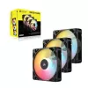 Aušinimo ventiliatorius CORSAIR RS120-R ARGB 120mm 3-pack, 120 mm, ARGB apšvietimas, 3 ventiliatoriai