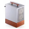 PC korpusas Jonsbo T7 Midi Tower mATX grūdintas stiklas sidabrinis