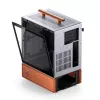 PC korpusas Jonsbo T7 Midi Tower mATX grūdintas stiklas sidabrinis
