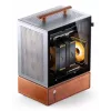 PC korpusas Jonsbo T7 Midi Tower mATX grūdintas stiklas sidabrinis
