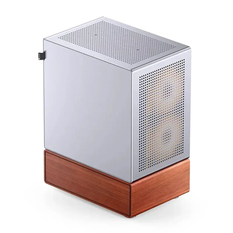 PC korpusas Jonsbo T7 Midi Tower mATX grūdintas stiklas sidabrinis