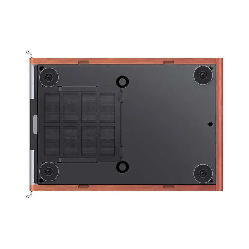 PC korpusas Jonsbo T7 Midi Tower mATX grūdintas stiklas sidabrinis
