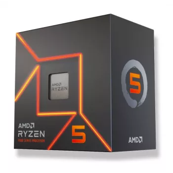 Procesorius AMD Ryzen 5 7400, lizdas AM5, 6 branduoliai, 3,3 GHz bazinis / 4,3 GHz spartinimas, 16 MB L3, DDR5, Radeon Graphics
