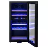 Termoelektrinis vyno aušintuvas Adler AD 8080, laisvai pastatomas juodas, 24 buteliai, 2 zonos, 60 l, lietiminis valdymas