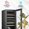 Termoelektrinis vyno aušintuvas Adler AD 8080, laisvai pastatomas juodas, 24 buteliai, 2 zonos, 60 l, lietiminis valdymas