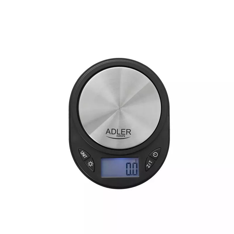 Tikslumo svarstyklės Adler AD 3162 — 750 g talpa, 0,1 g tikslumas, juodos