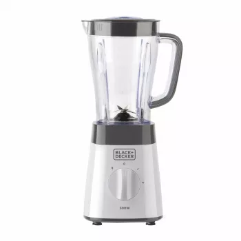 Stalinis trintuvas Juoda & Decker BXJB500E — 1,5 L stiklinis indas, 500 W, 2 greičiai, impulsinis režimas, ledo smulkinimas