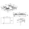 Beko HILG 64220 S kaitlentė Juoda Įmontuojamas Dujos 4 zona(-os)