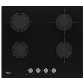 Beko HILG 64220 S kaitlentė Juoda Įmontuojamas Dujos 4 zona(-os)