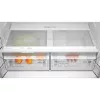 Šaldytuvas su šaldikliu šone Bosch Serie 4 KFN96VPEA, 605 L (šaldytuvo 405 L / šaldiklio 200 L), NoFrost, nerūdijantis plienas