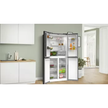 Bosch Serie 4 KMC85LBEA šaldytuvas-šaldiklis, pastatomas, 547 l, juodas